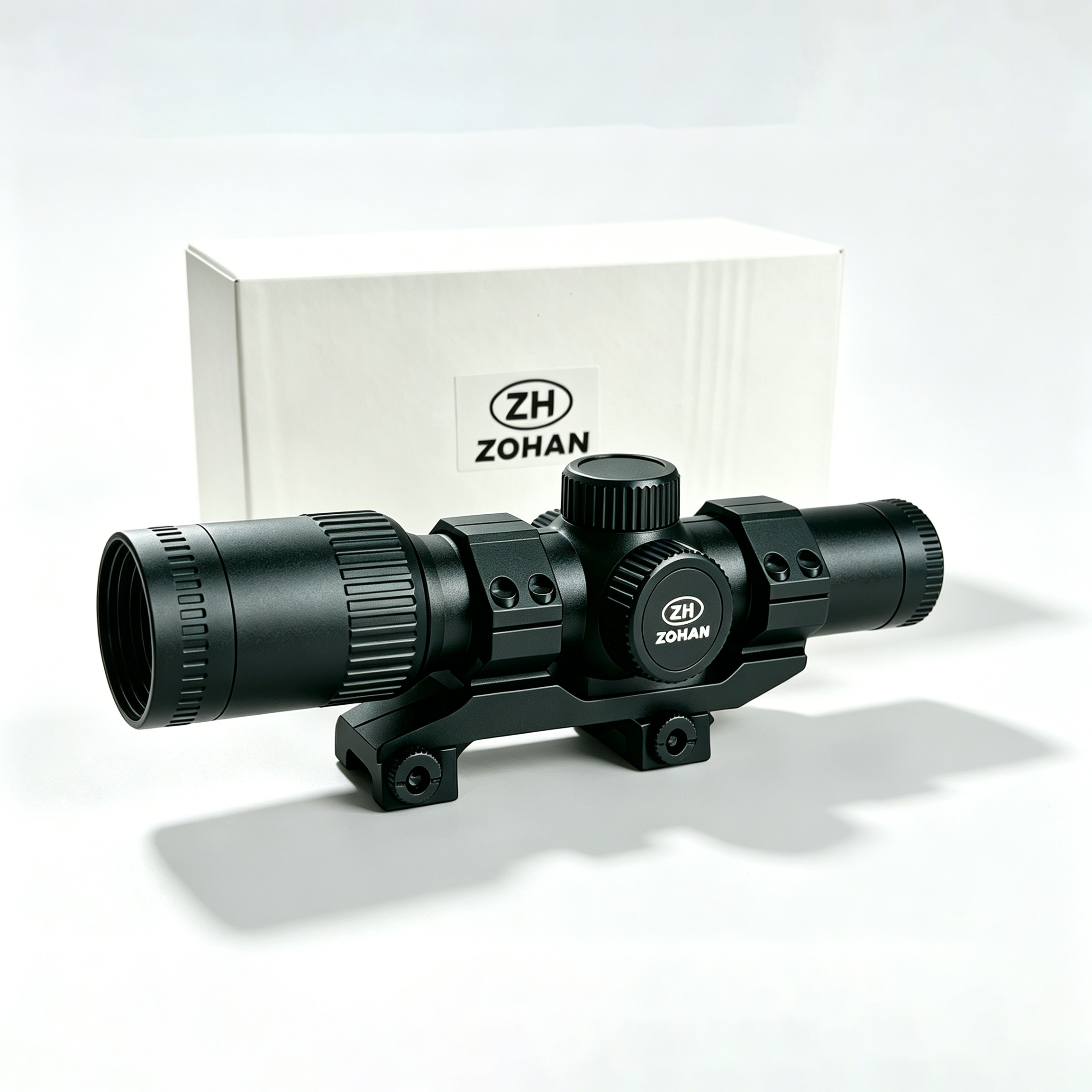 ZOHAN Rifle Scope with Illuminated Reticle Adjustable Objective for Hunting and Tactical Shooting