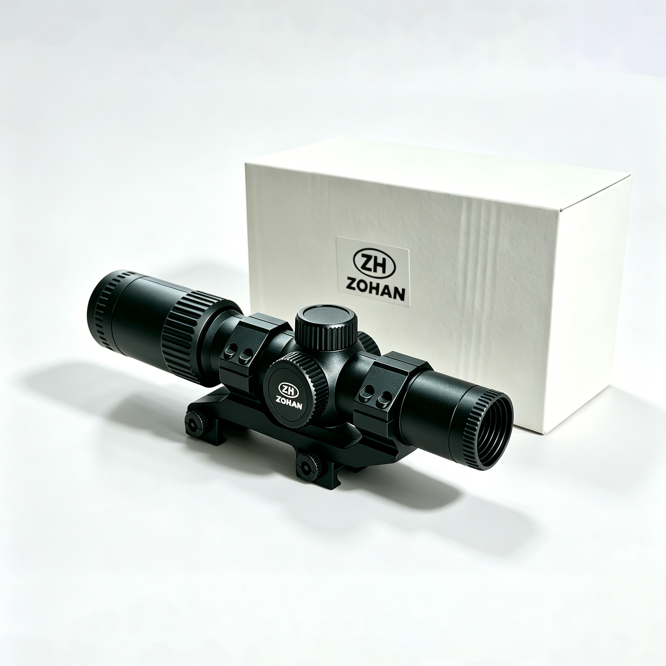 ZOHAN Rifle Scope with Illuminated Reticle Adjustable Objective for Hunting and Tactical Shooting