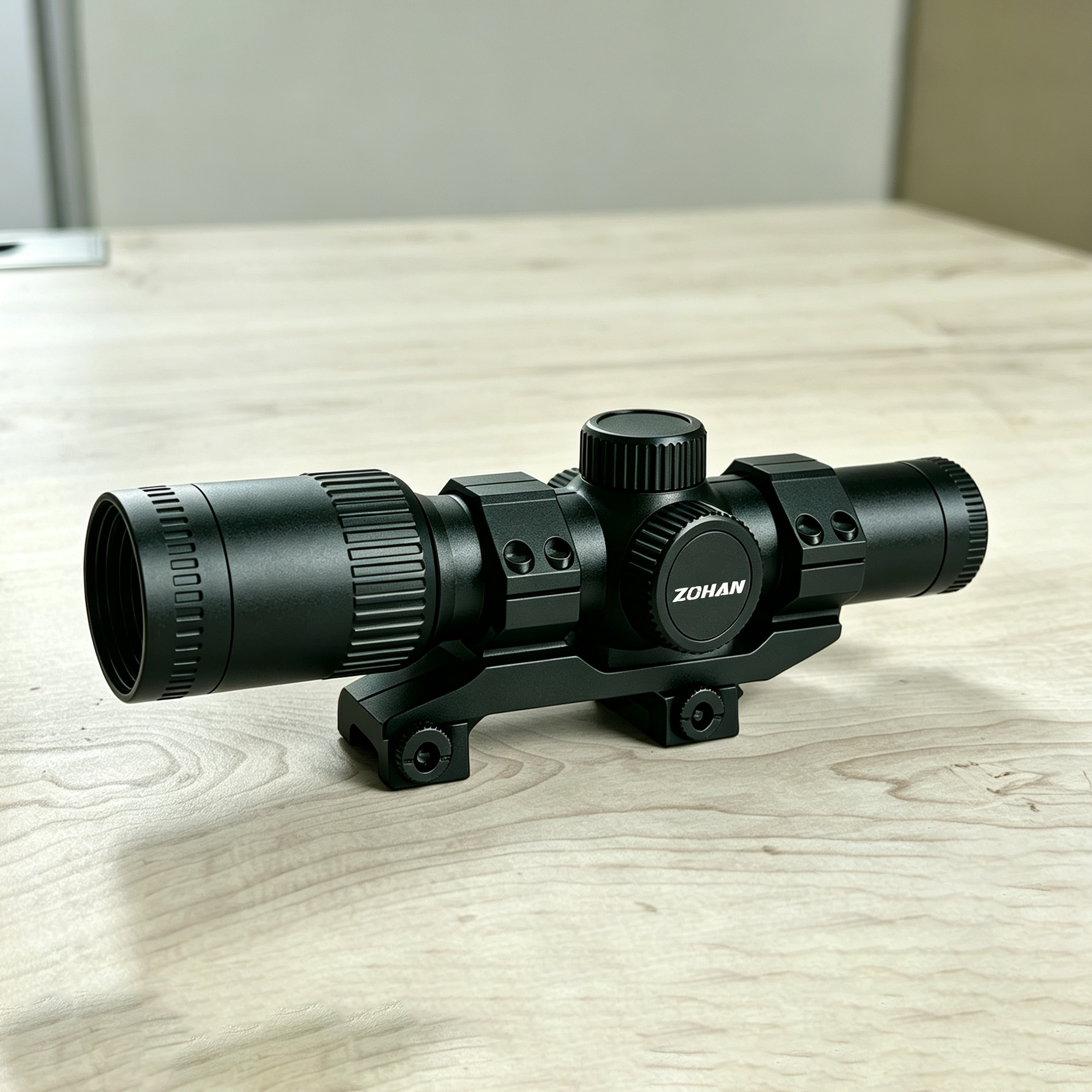 ZOHAN Rifle Scope with Illuminated Reticle Adjustable Objective for Hunting and Tactical Shooting