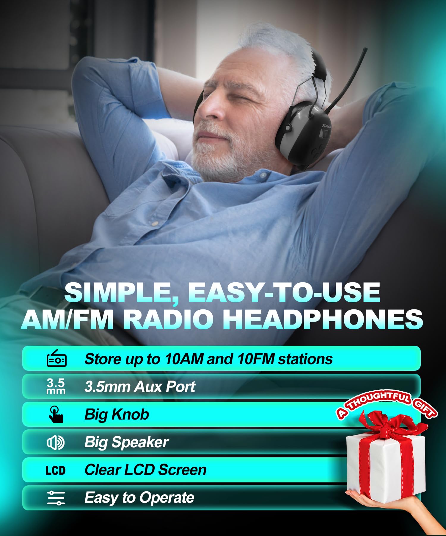 EM042 AM FM Radio Earmuffs