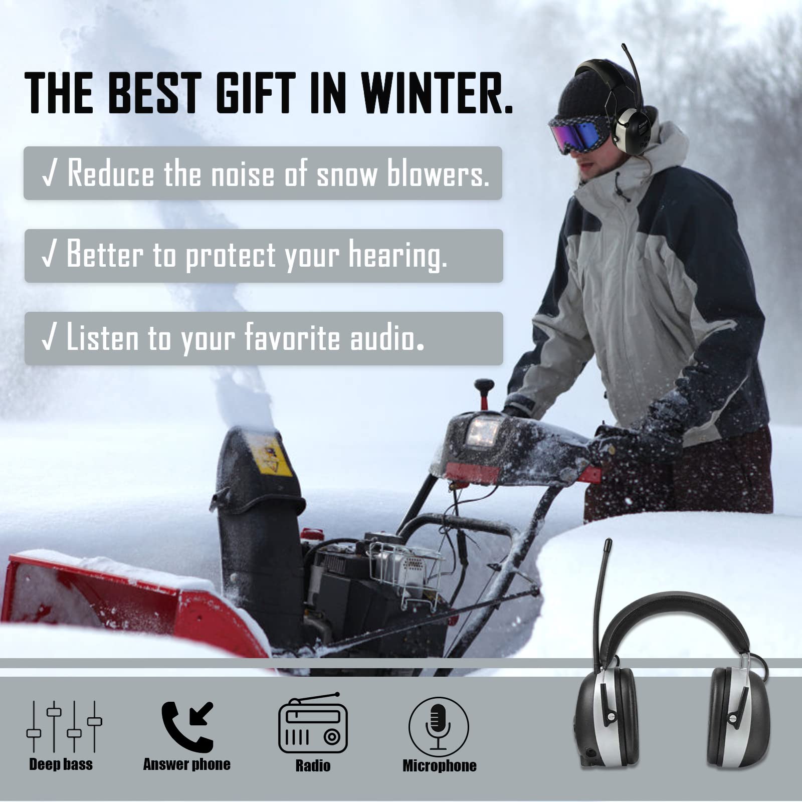 EM042 AM FM Radio Earmuffs