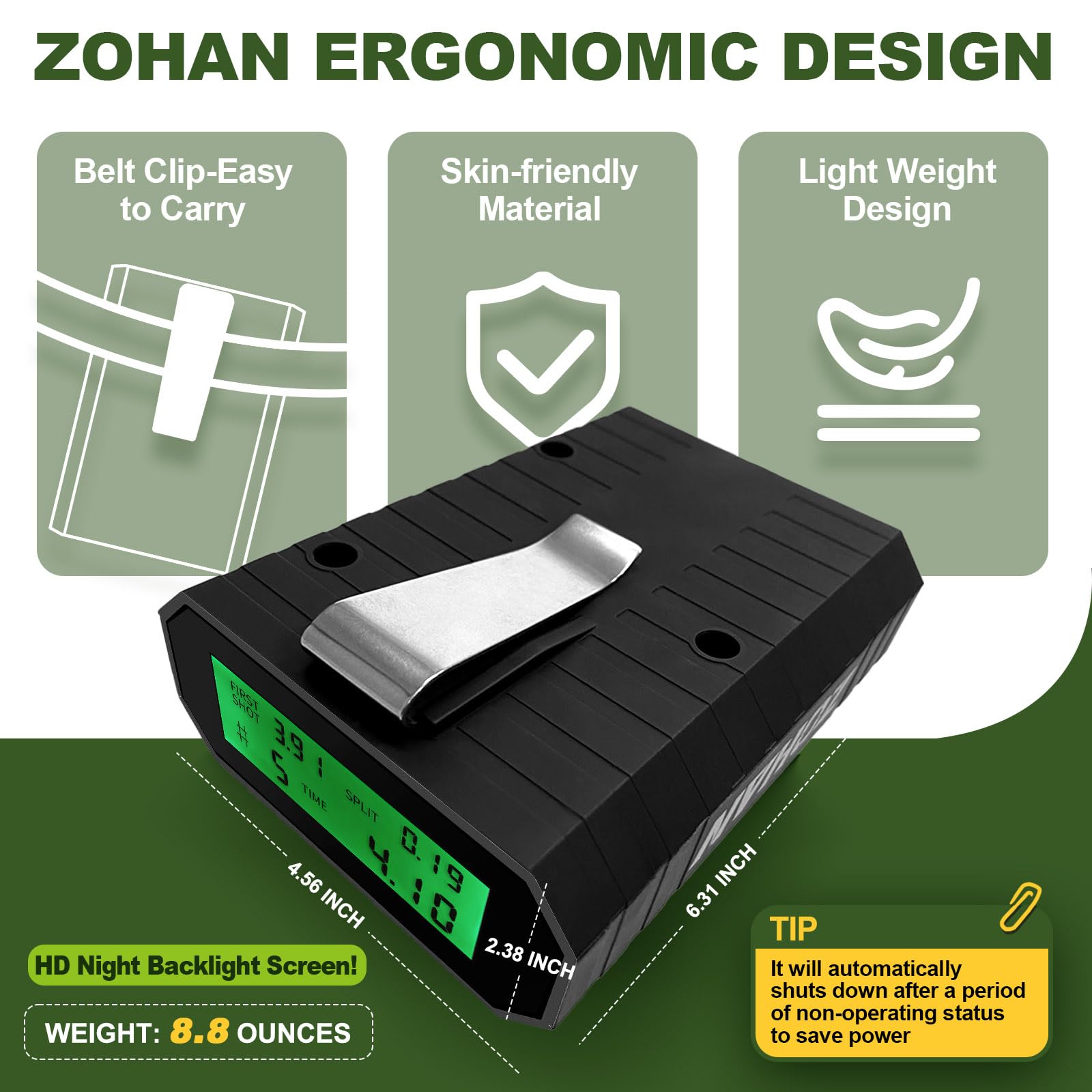 ZOHAN Shot Timer for Shooting Competition