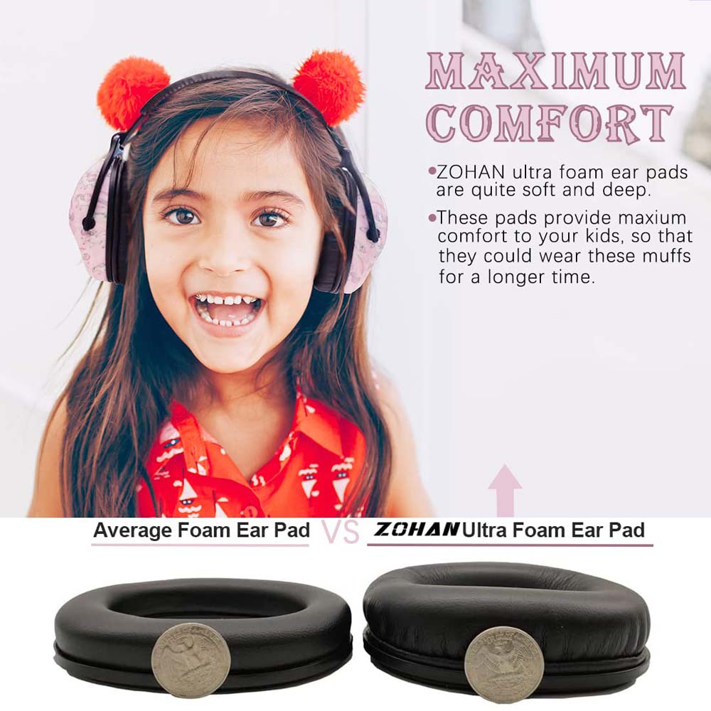 ZOHAN EM030 Kids Ear Protection Muffs 2-Pack