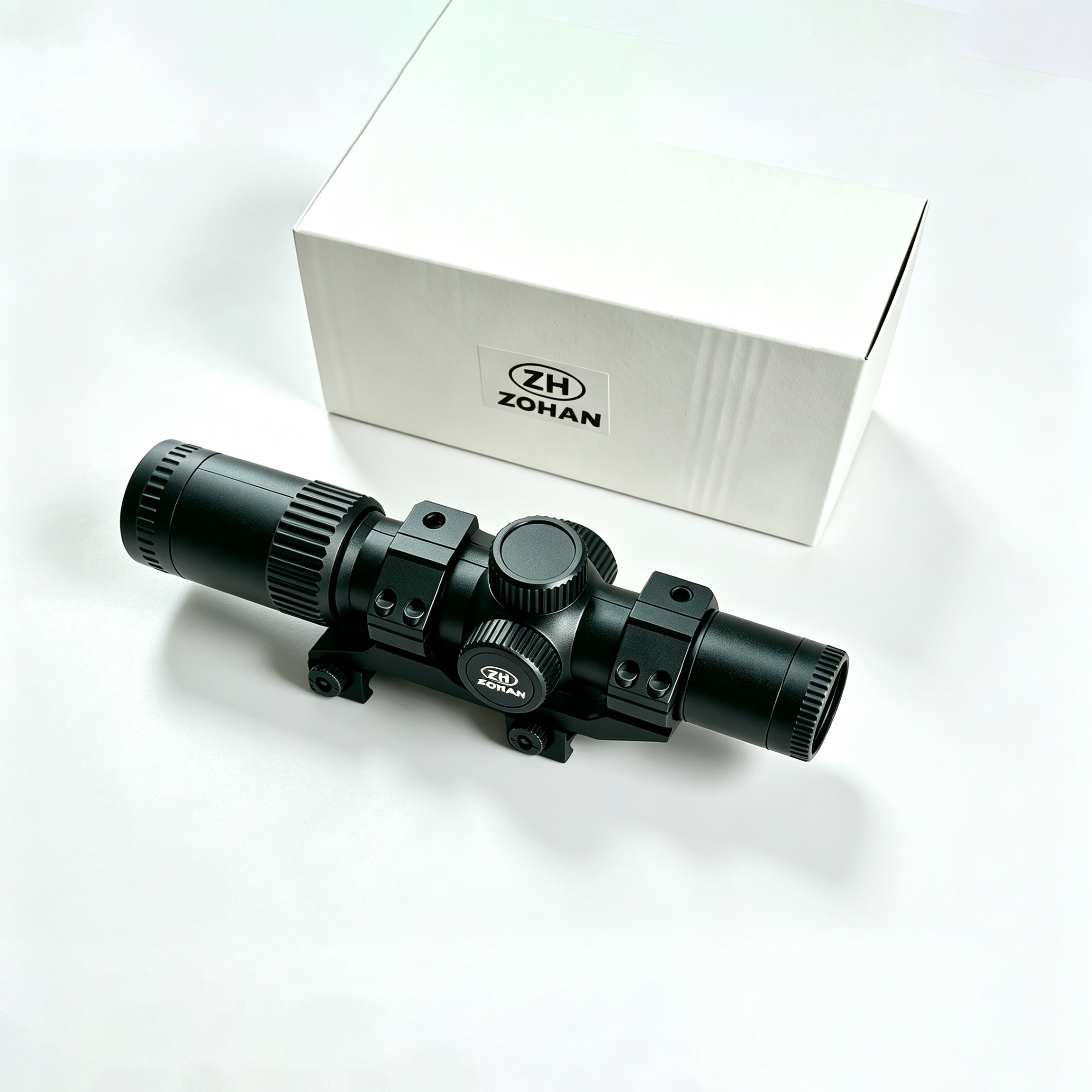 ZOHAN Rifle Scope with Illuminated Reticle Adjustable Objective for Hunting and Tactical Shooting