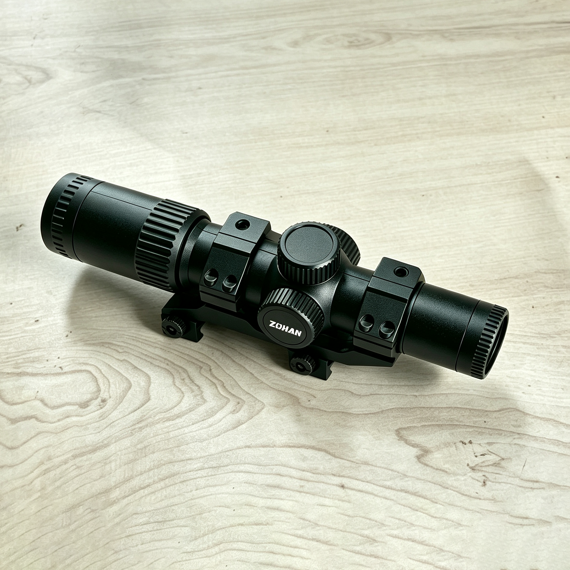 ZOHAN Rifle Scope with Illuminated Reticle Adjustable Objective for Hunting and Tactical Shooting