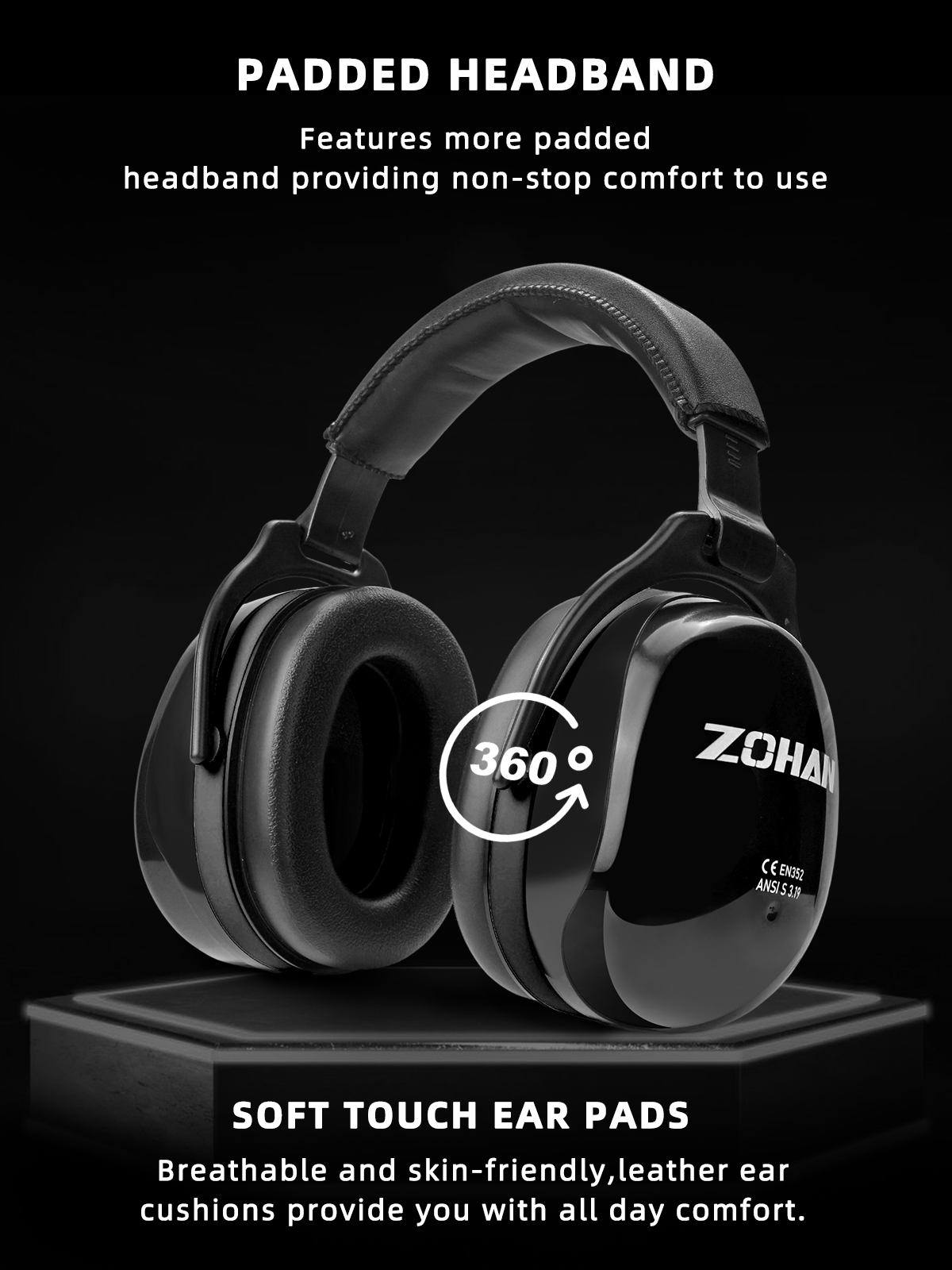 ZOHAN EM 012 Noise Reduction Earmuffs