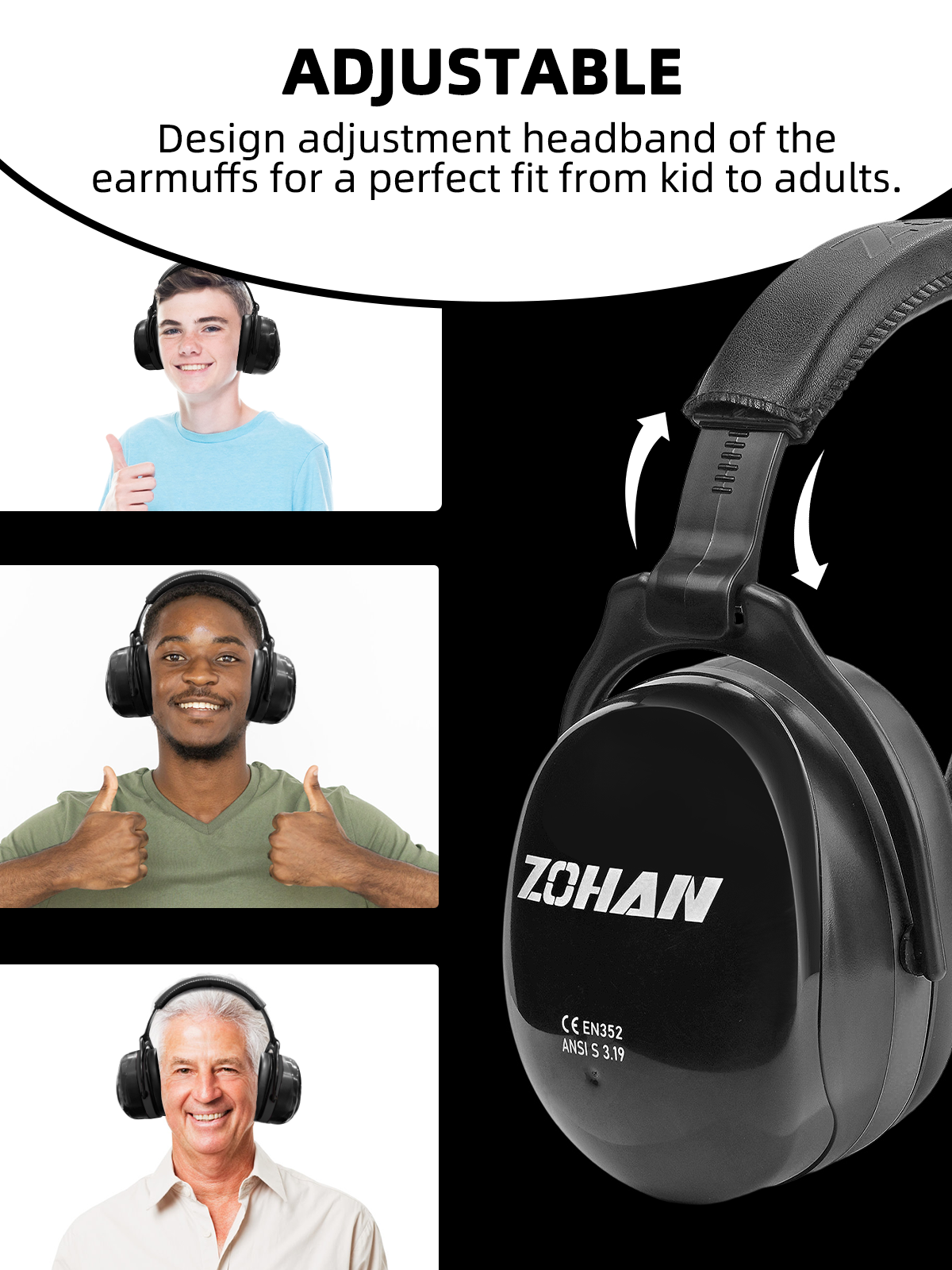ZOHAN EM 012 Noise Reduction Earmuffs