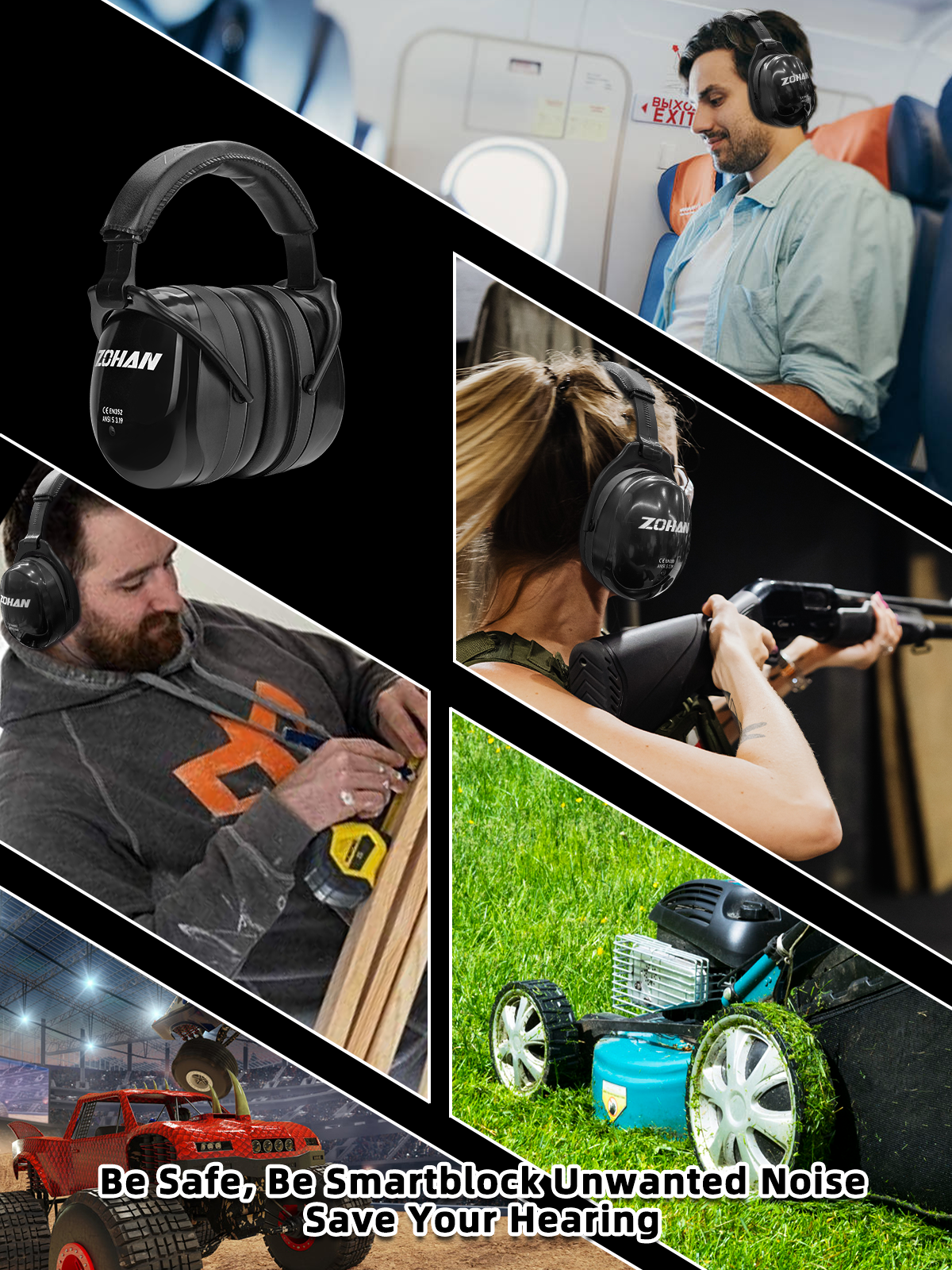 ZOHAN EM 012 Noise Reduction Earmuffs