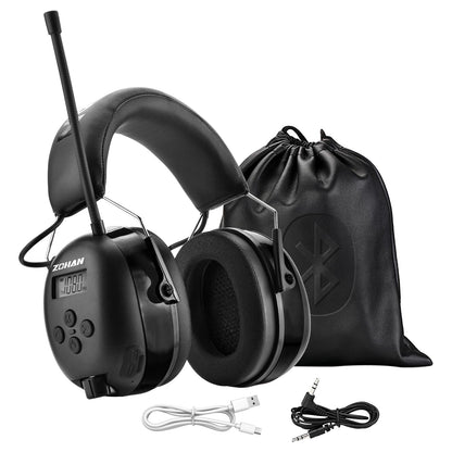 ZOHAN EM033 AM FM Radio Earmuffs with Bluetooth