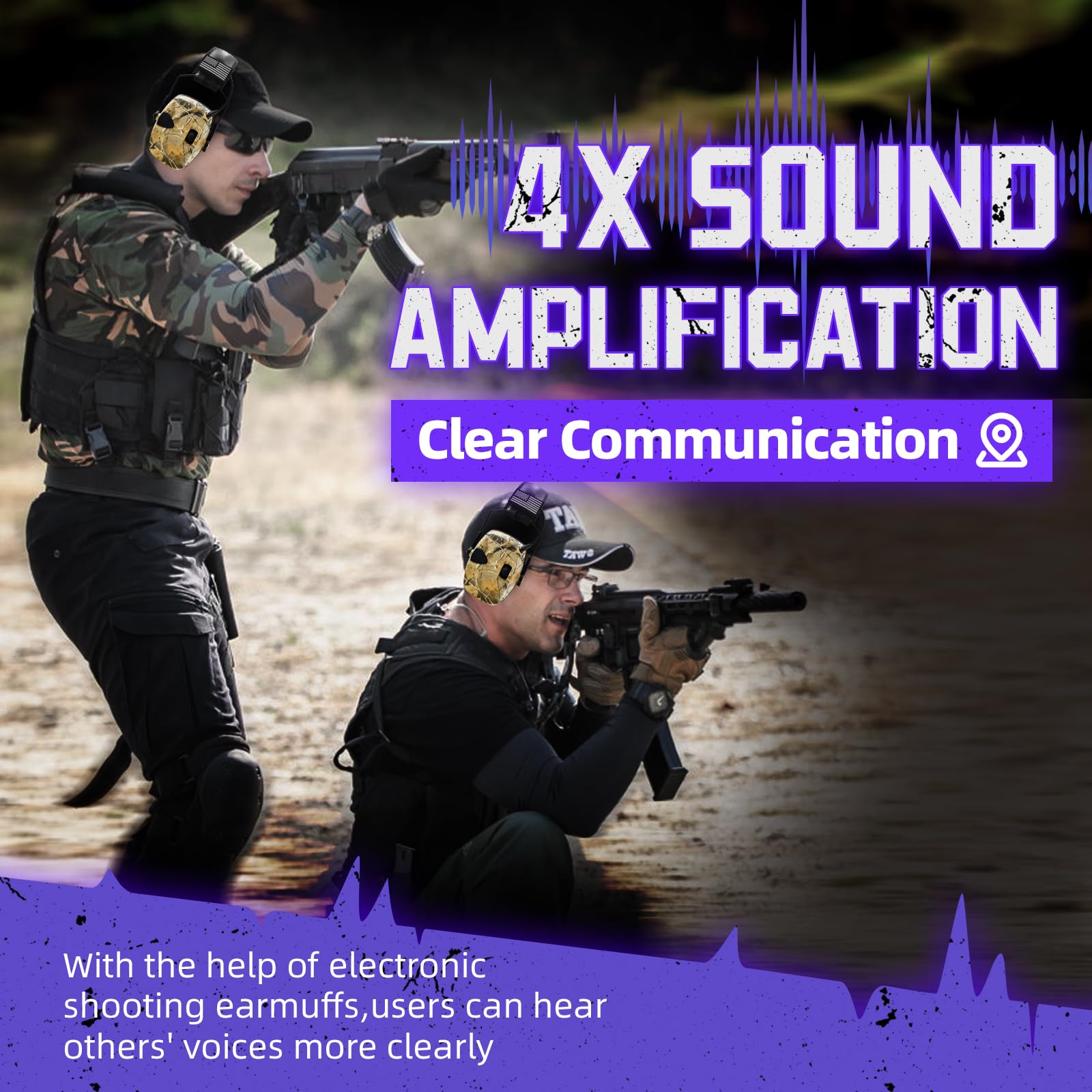 ZOHAN UPGRATED EM054 Electronic Shooting Ear Protection