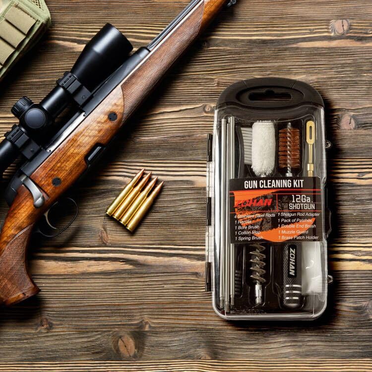 ZOHAN Gun Cleaning Kit for 12 Gauge - 13-in-1 Shotgun Cleaning Kit