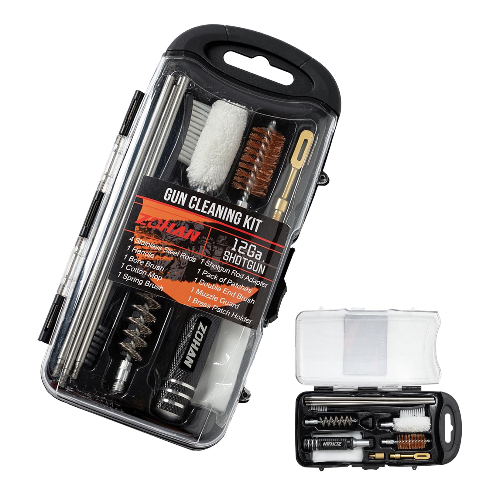 ZOHAN Gun Cleaning Kit for 12 Gauge - 13-in-1 Shotgun Cleaning Kit