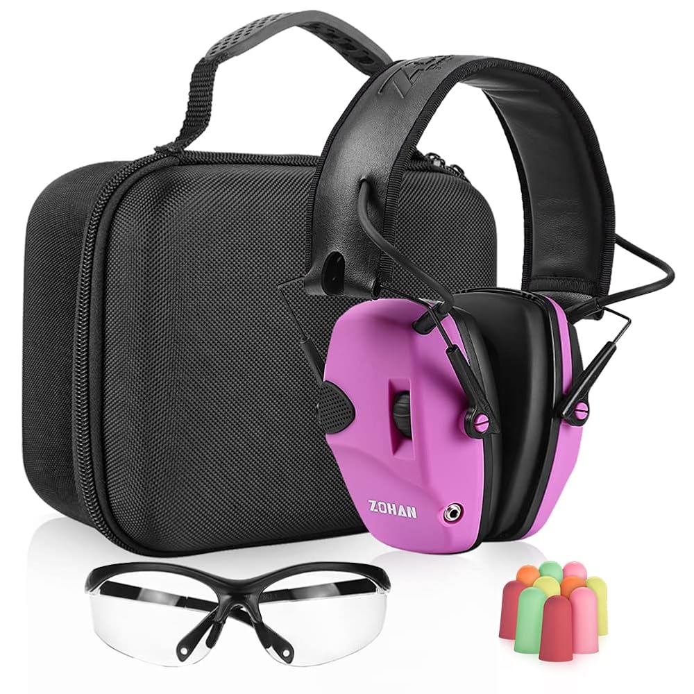 ZOHAN Electronic Shooting Earmuffs + Glasses Set