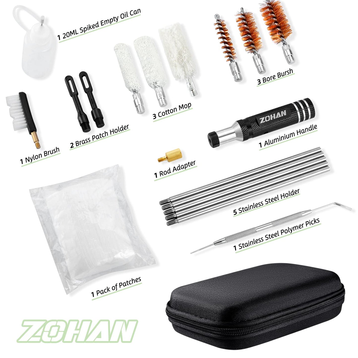 ZOHAN Shotgun Cleaning Kit 19 Pieces