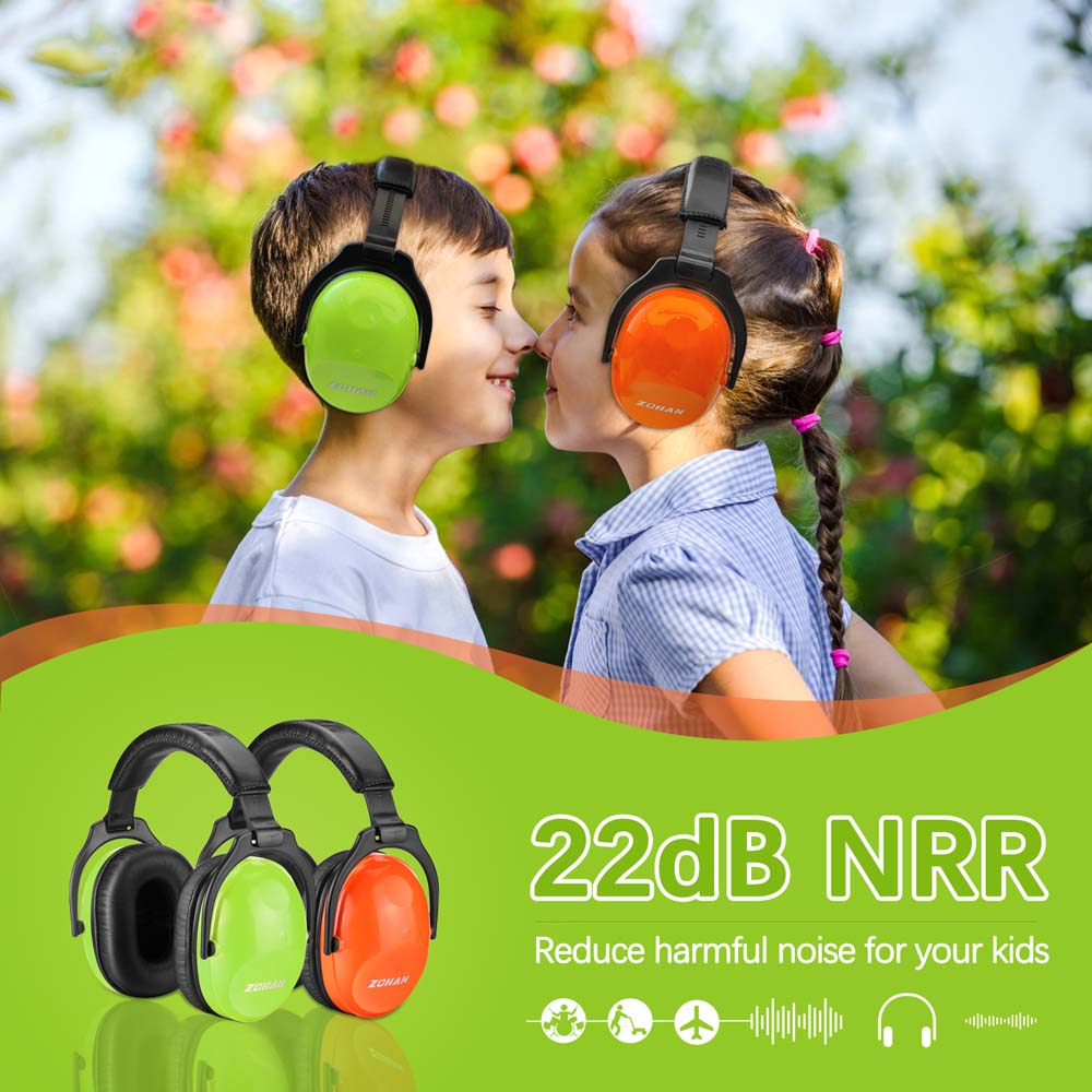 ZOHAN 030 Kids Solid Color Ear Protection Muffs - Two pieces set
