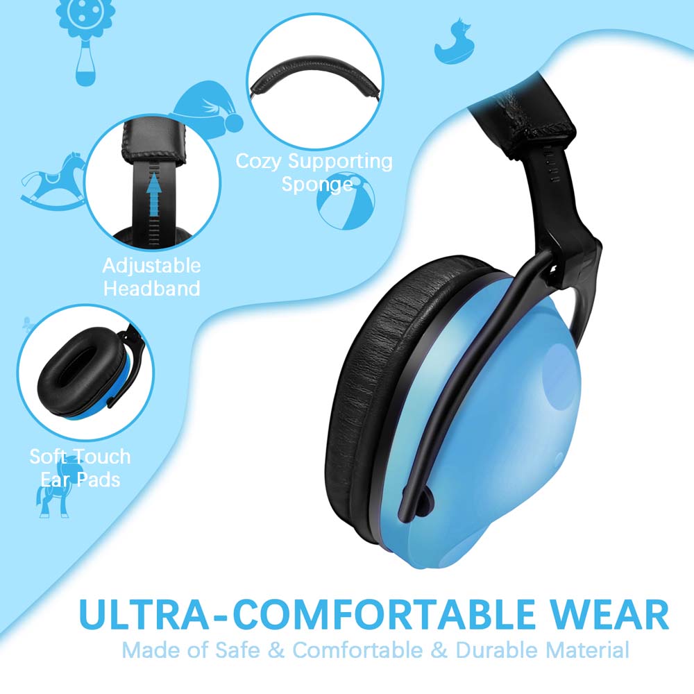 ZOHAN 030 Kids Solid Color Ear Protection Muffs - Two pieces set