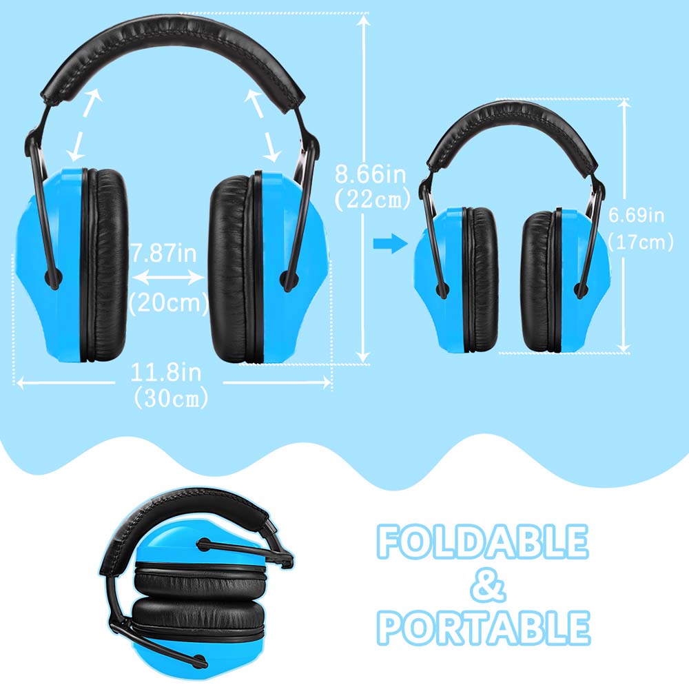 ZOHAN 030 Kids Solid Color Ear Protection Muffs - Two pieces set