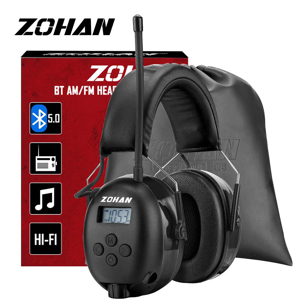 ZOHAN 033 Bluetooth 5.0 AM FM Radio Headphones with Digital Display