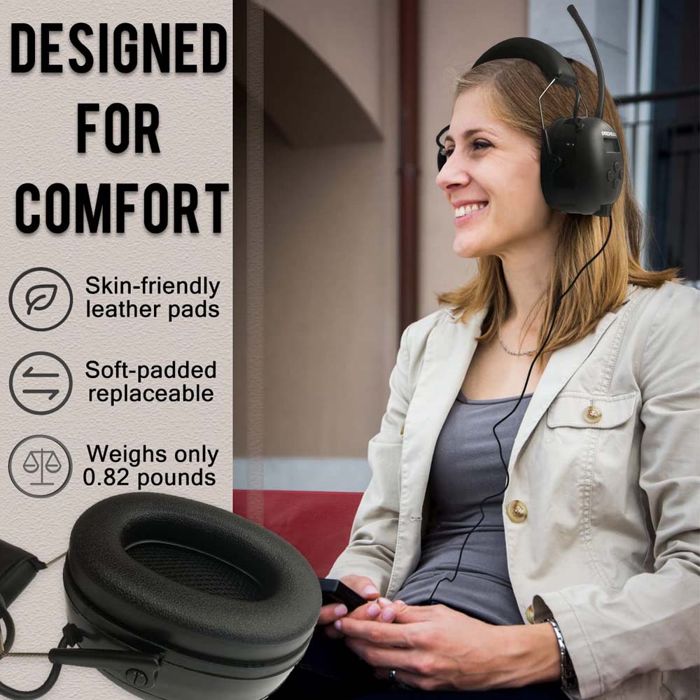 ZOHAN 033 Bluetooth 5.0 AM FM Radio Headphones with Digital Display