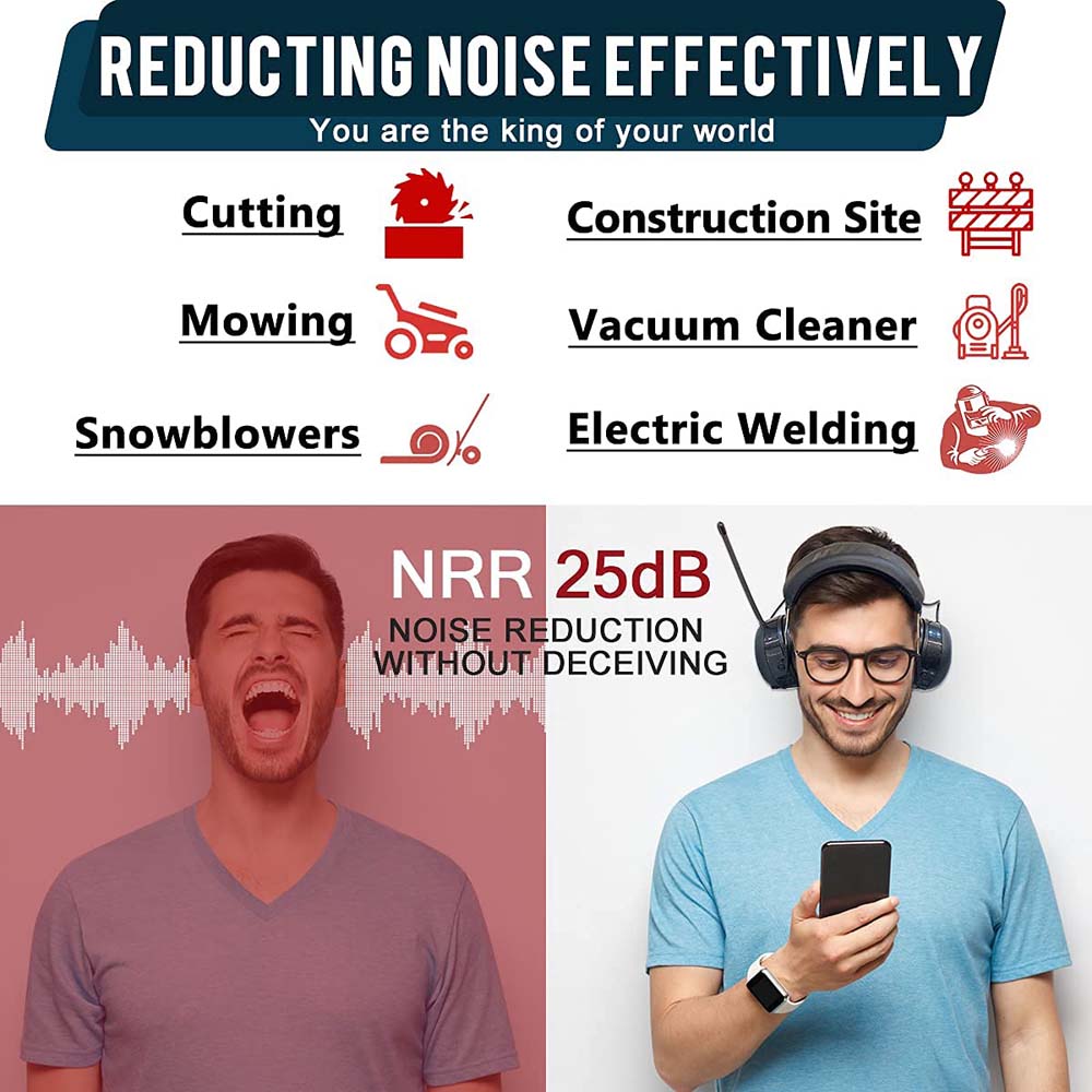 ZOHAN 033 Bluetooth 5.0 AM FM Radio Headphones with Digital Display