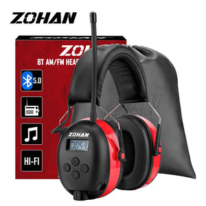 ZOHAN 033 Bluetooth 5.0 AM FM Radio Headphones with Digital Display