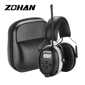 ZOHAN EM042 AM/FM Radio Hearing Protectors, Ideal for Lawn Mowing and Landscaping