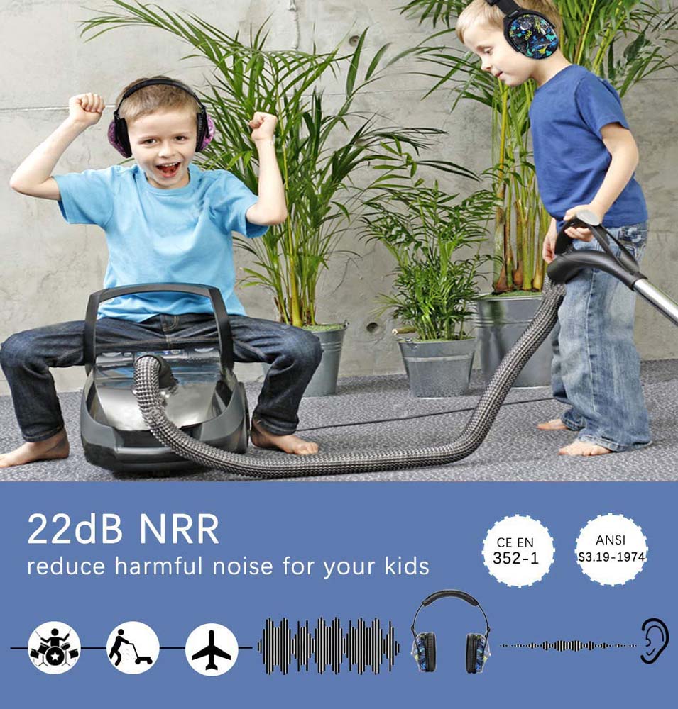 ZOHAN EM030 Kids Ear Protection Muffs 2-Pack